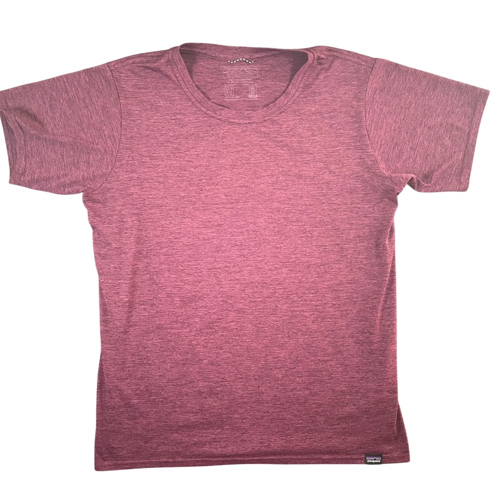 Patagonia Women's Capilene Cool Daily Shirt M Burgundy UPF Activewear Outdoor